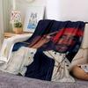 1 Stück 2Pac Hip Hop Decke Weich Leicht Ganzjahres Mehrzweck Überwurf für Sofa, Bett, Büro & Picknicks, Französischer Stil mit Ikonischem Albumcover & Zitaten