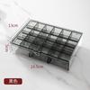 Luxury Ring Earring Organizer Dust-Proof Moisture-Proof Necklace Jewelry Storage Box Lid Double-Layer Divided Jewelry
