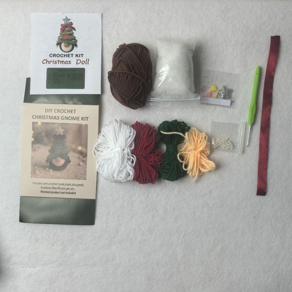 Cotton Yarns Crochet Christmas Tree Kit DIY Quilted Christmas Tree Kit Christmas Decorations