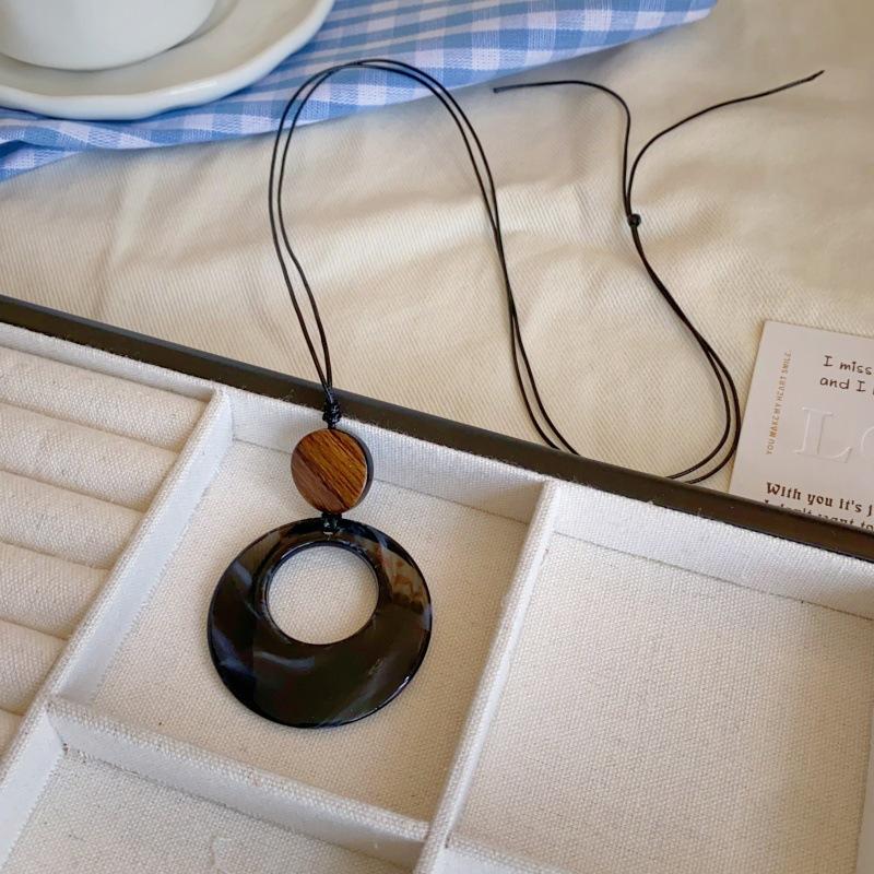 

Богемское ожерелье с подвеской в виде бриллианта, модное, в стиле ретро, этническое, цепочка на ключицу, универсальное, легкая роскошь, высококачественная бижутерия, женское