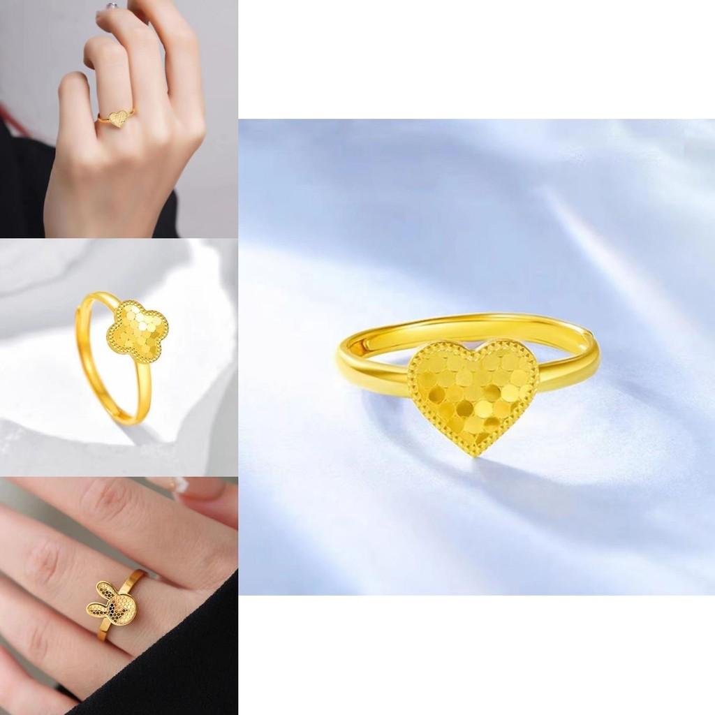 Inel Trendy Inimă Trifoi cu Patru Foi cu Design Solzi de Dragon pentru Bijuterii Chic Femei