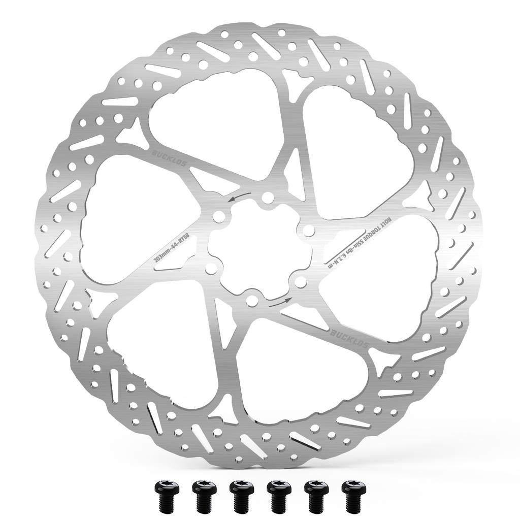 BUCKLOS Bicycle Brake Discs 140mm 160mm 180mm 203mm Bike Hydraulic Brakes Rotor Heat Dissipation Bicycle Disc Brake Rotor