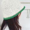 RACOHA In Green Knit Bucket Hat