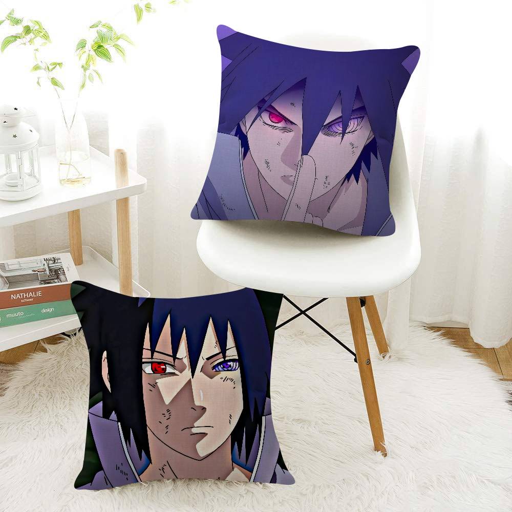 Anime N-Naruto Uchiha Sasuke Pillow Anime Pillow Sofa Bed Head Pillow Cover Cushion Cover Fashion