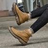 Fashion Men's genuine leather boots High quality minimalist and comfortable style Outdoor leisure street autumn and winter shoes