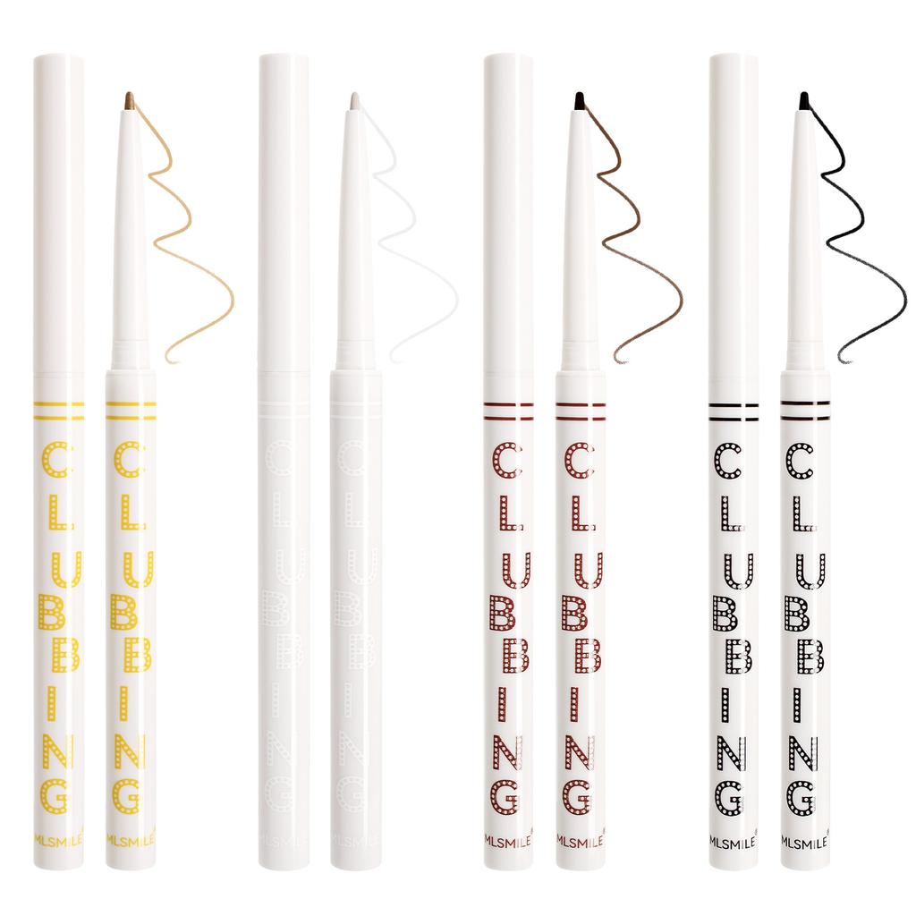 4-color Colorful Vibrant Girl Series Eyeliner Rubber Pen Not Easy To Smudge Gold White Black Color Silky Eyeliner Stage Eye Makeup