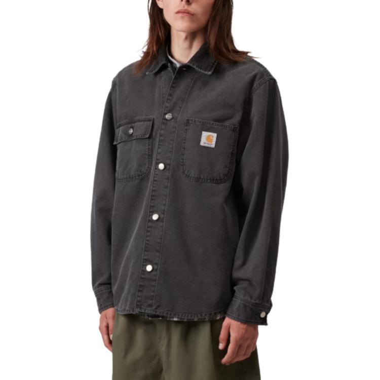 Carhartt WIP SS26 Mitch Shirt Jacket Adjustable Cuffs Long Sleeve Comfortable Unisex jackets I03626200E0J
