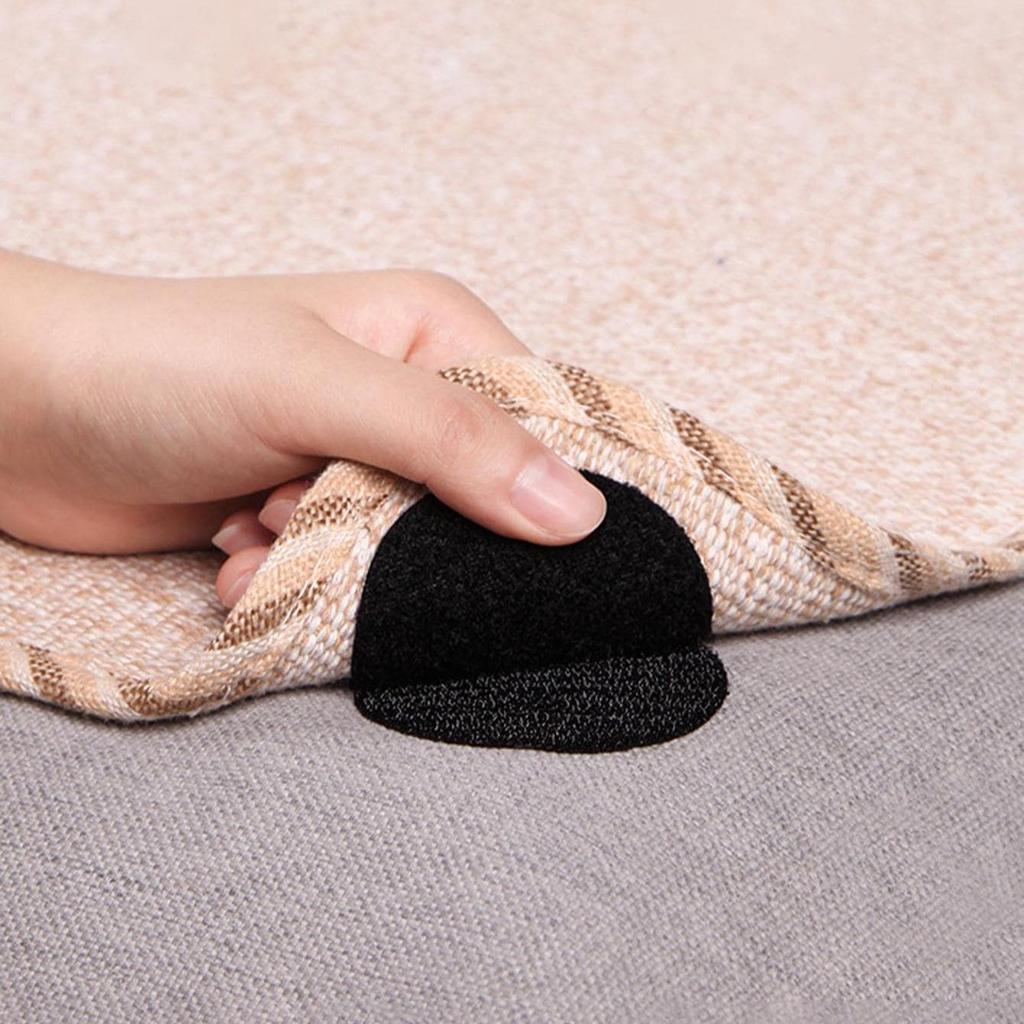 10Pcs Self-adhesive Fastener Dots Stickers Adhesive Tape Sofa Mat Bed Sheet Carpet Anti Slip Fixing Pad PVC Patch