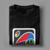 UNOs Karte T-Shirts für Herren Reine Baumwolle Fantastische T-Shirts Rundhals T-Shirts Kurzarm Kleidung Geburtstagsgeschenk