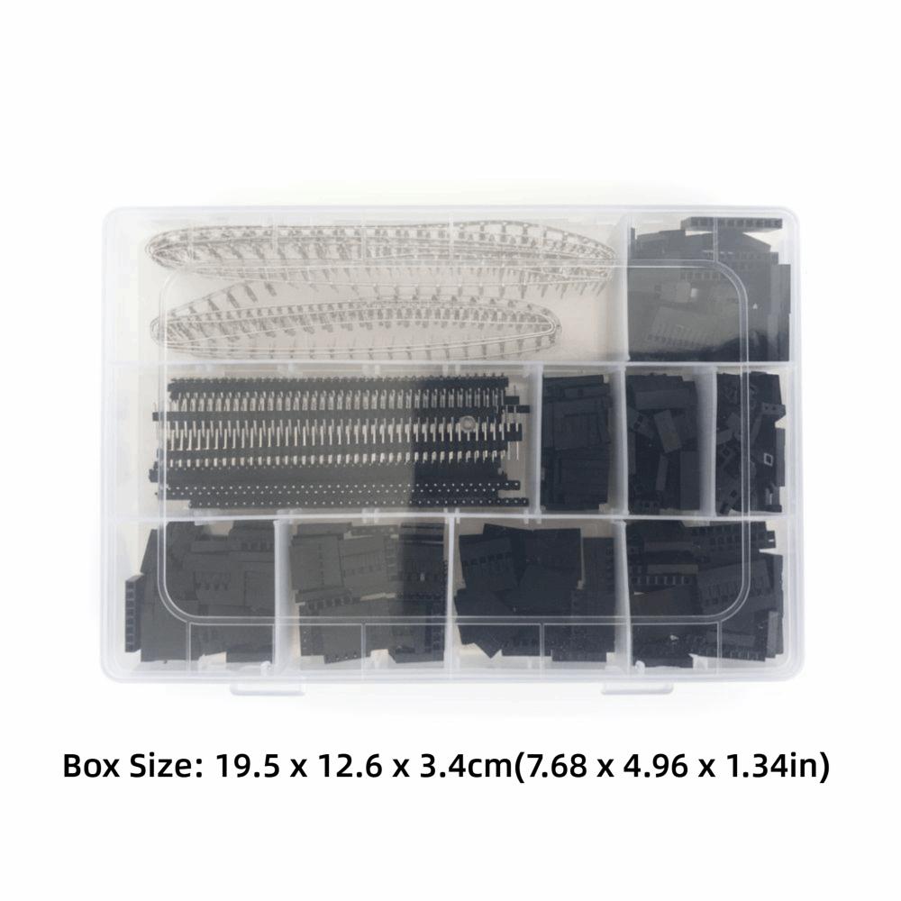 1450PCS 2.54mm Pitch Pin Connector Kit Male Female Pin Practical Jumper Wire Set Electronics Prototyping Kit DIY Electronics