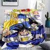 Coperta in Flanella con Stampa Personaggi Dragon Ball, Alta qualità Confortevole per Tutte le Stagioni, Arredamento per la Casa, Calore e Comfort, Perfetta per Regali di Natale
