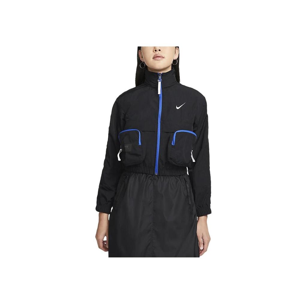 Nike Giacca da Donna con Zip Stampata a Maniche Lunghe con Colletto Primavera/Estate 2023 Giacca Nera DV8035-010
