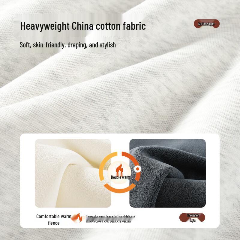 Jeanswest Men's American Style Fleece-Lined Pullover Sweatshirt T1020