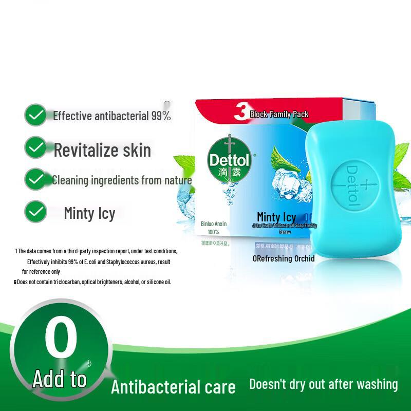 Dettol Mint Cool Antibacterial Soap Bar (6 x 115g)