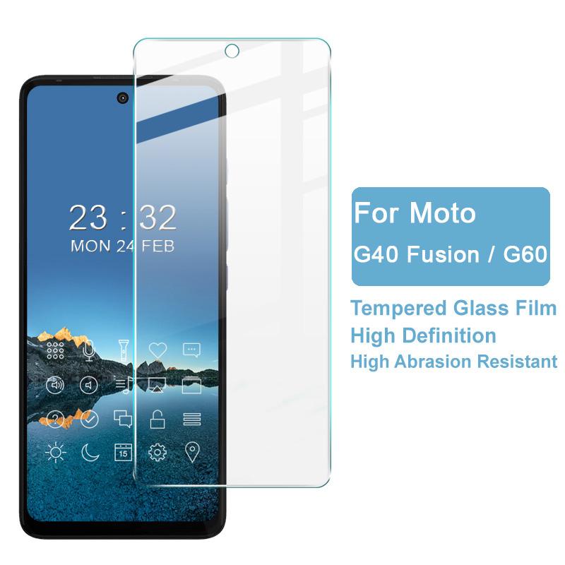 

IMAK H Series Ultra Clear Screen Protector Shatter-Proof Tempered Glass Film for Motorola Moto G60/G40 Fusion Type A
