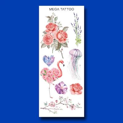 MEGA TATTOO Tetovací nálepka MTS 06 - Zahradní květina