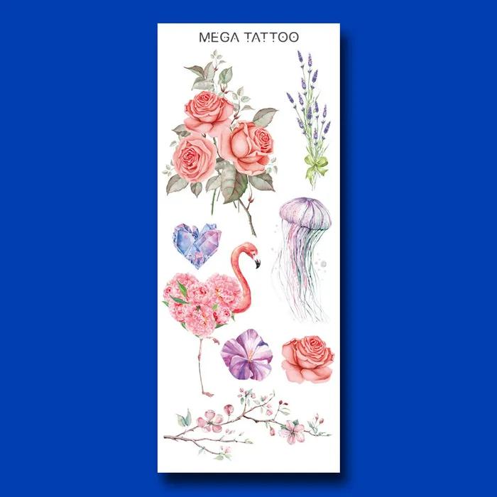 

МЕГА ТАТУ Наклейка-тату MTS 06 - Садовый цветок