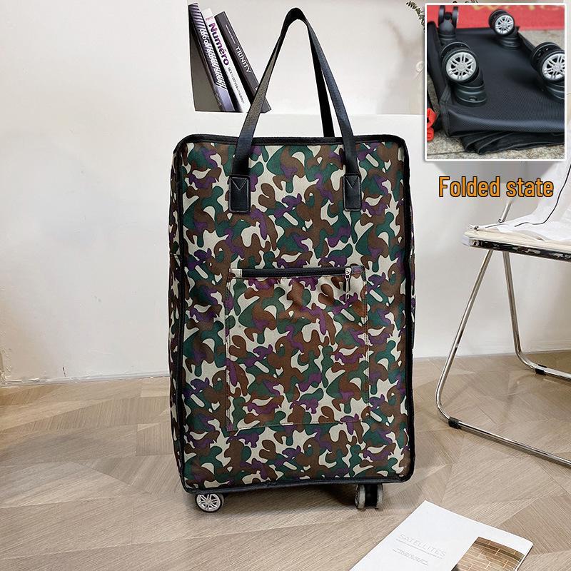 Reisetasche mit großer Kapazität, faltbar und mit Rollen – Unisex-Gepäck, Umstands- und Einkaufsaufbewahrungslösung