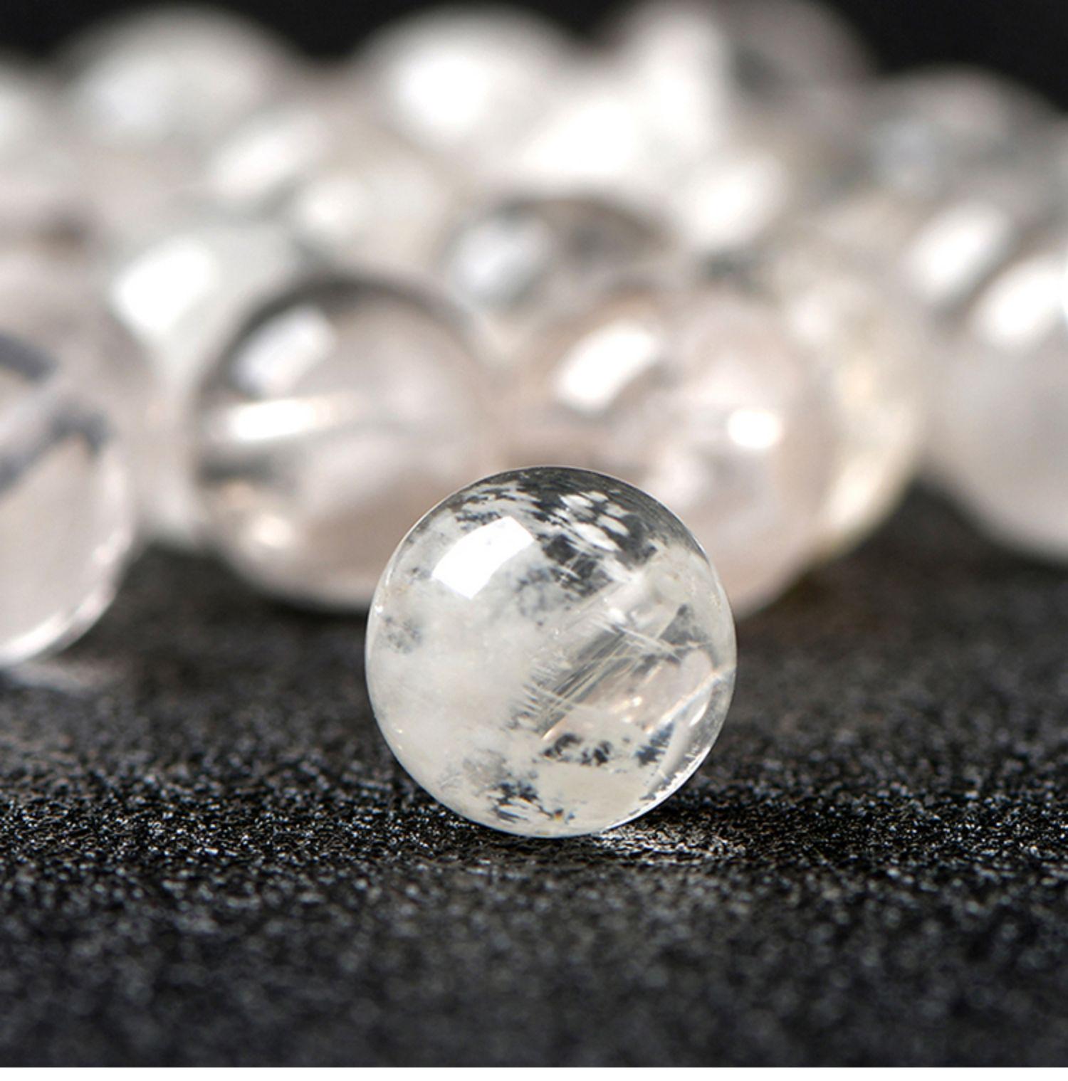 Snowflake Phantom Sericite Crystal Bracelet Beads - DIY Handmade Accessories 6mm Snowflake Phantom Bead/1 piece