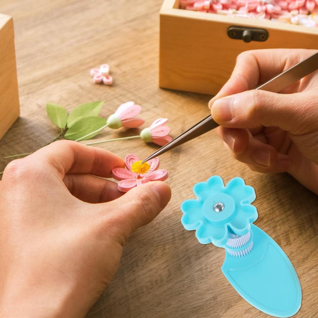 EXCEART 2pcs Quilling Crimper & Winder Machine - Plastic Hand Tool for DIY Paper Craft - Assorted Color