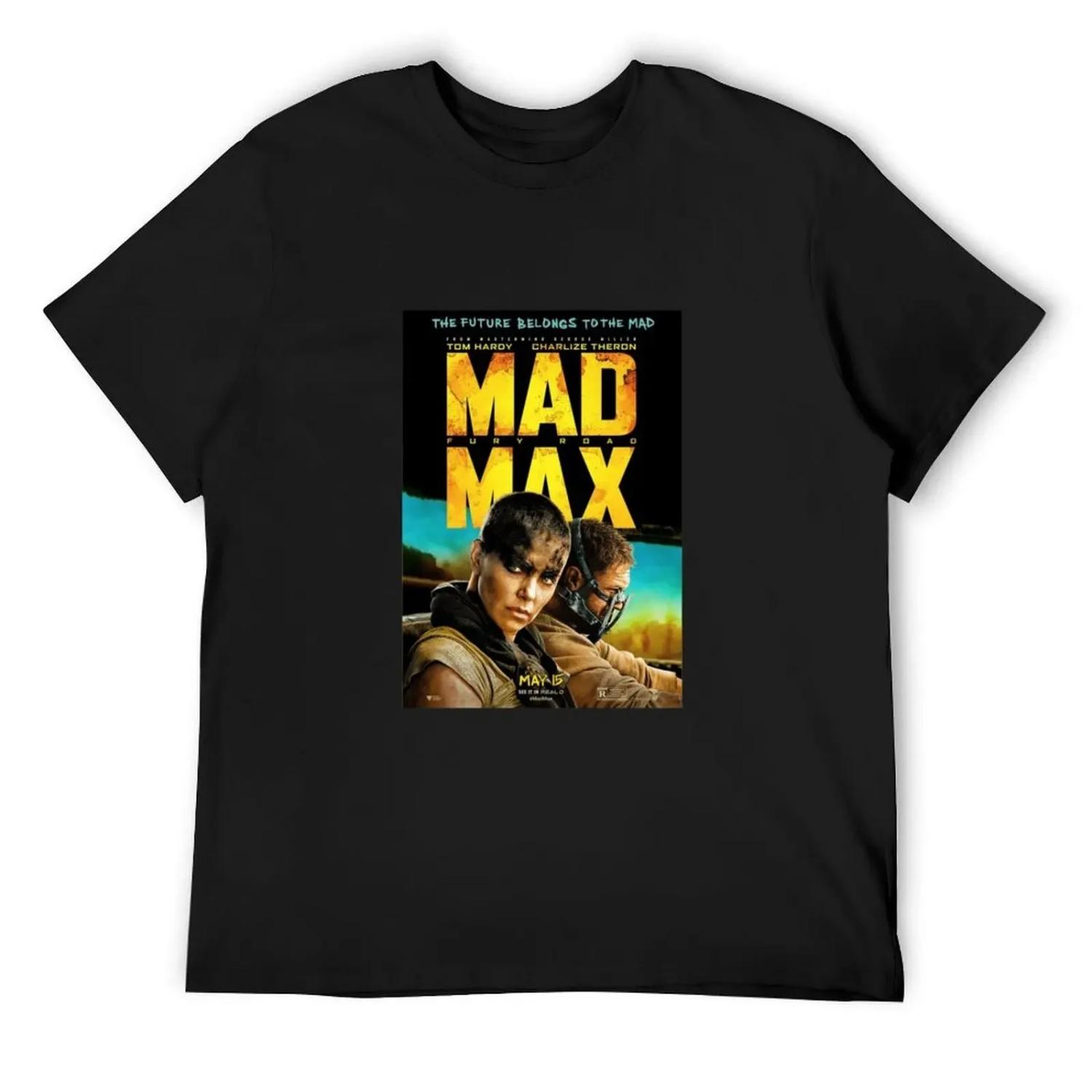 

MadMax T-Shirt anime clothes boys whites Funny t-shirt graphic tee shirt T-shirts for men cotton S чёрный