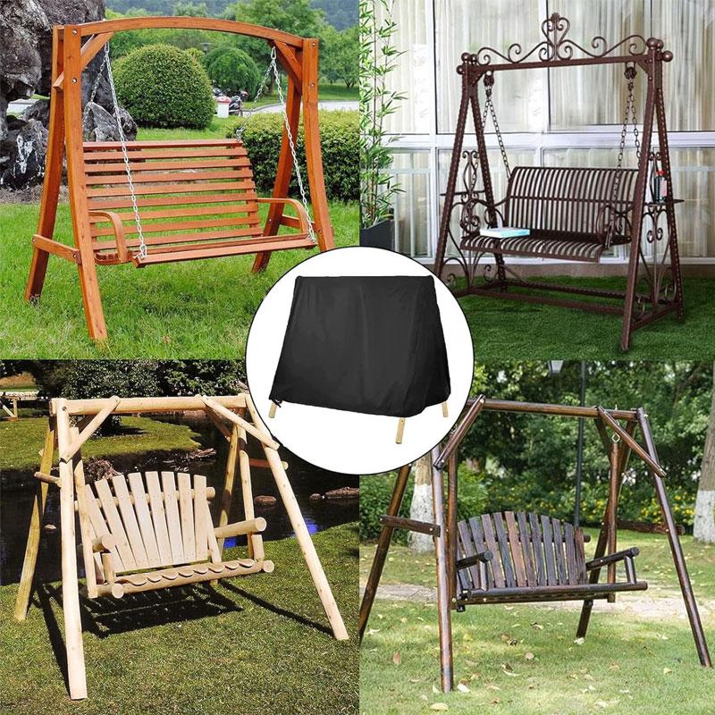 Outdoor A-Frame Hanging Rocking Chair Cover Anti UV Sunshade Garden Patio Swing Chair Waterproof Rattan Seat Furniture Cover
