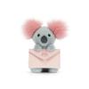 Jucărie de pluș moale Koala Messenger Gri/Roz 20cm