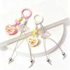 Sweet Cake Keychain Lanyard: Cute Beaded Bag Charm & Fashionable Ornament for Girls