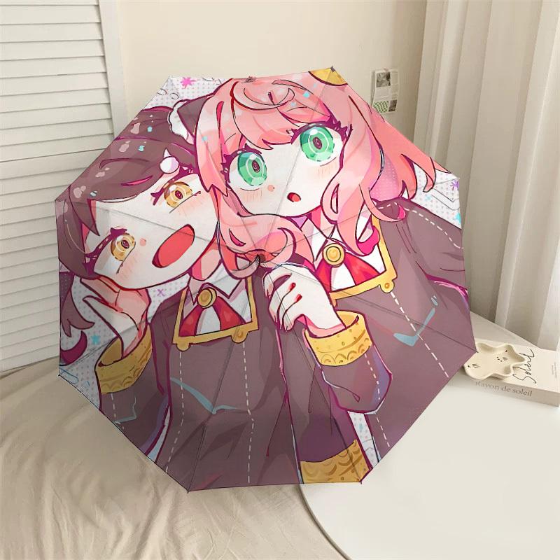 

1PC Anime Characters Umbrella-8-Rib Reinforced, Automatic Open, Lightweight & Durable, Cute Fashion Accessory for Outdoor-P40