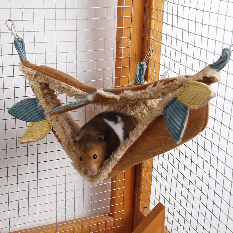 Small Pet Cage Rat Hammock Rodent Bed Cage Hamster House Accessories Guinea Pig Ferret Cotton Nest Sleeping Rabbit Supplies