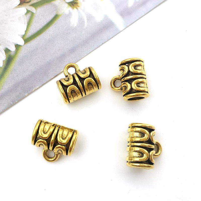 DIY Electroplated Jewelry Kit: Alloy Pendant Connector, Clasp, Jump Ring, Spacer Bead for Bracelets & Necklaces