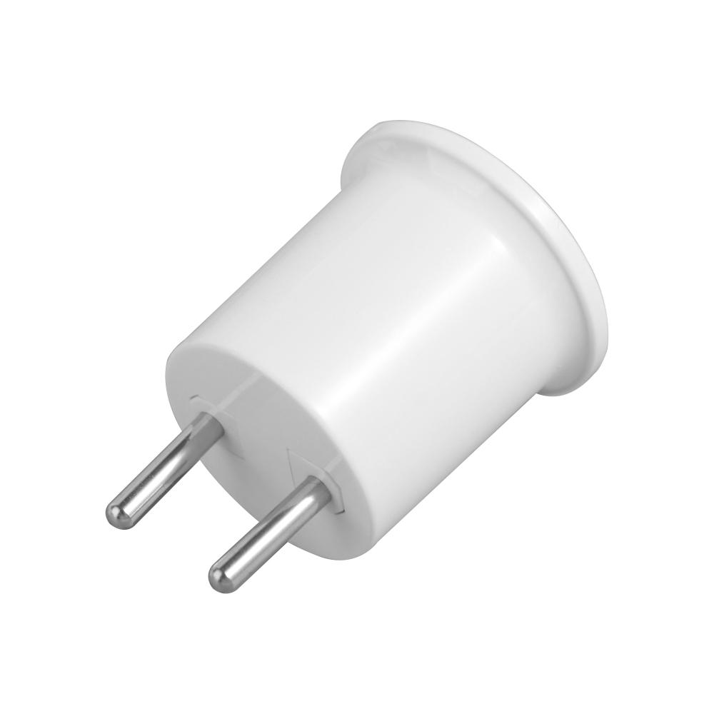 Durable High Temperature Resistant E27 Lamp Base E27 EU/US Plug Bulb Converter White Bulb Adapter Home