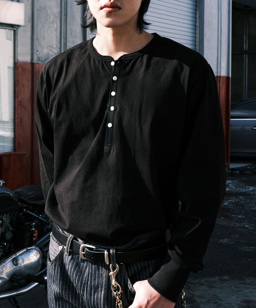 VDR Henly Neck T-Shirt [Black Night]