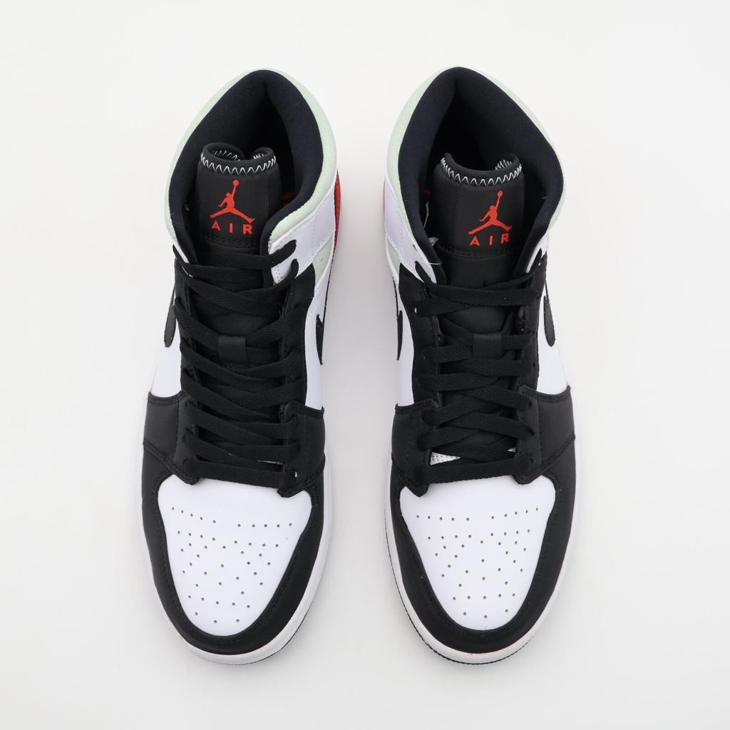 852542-100 Nike Air Jordan 1 Mid SE Black Gym Red White Light Smoke Grey (Men's)