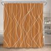 Black Striped Shower Curtains Modern Minimalism Lines Art Polyester Fabric Bathroom Bathtub Decor Bath Curtain Set With Hooks