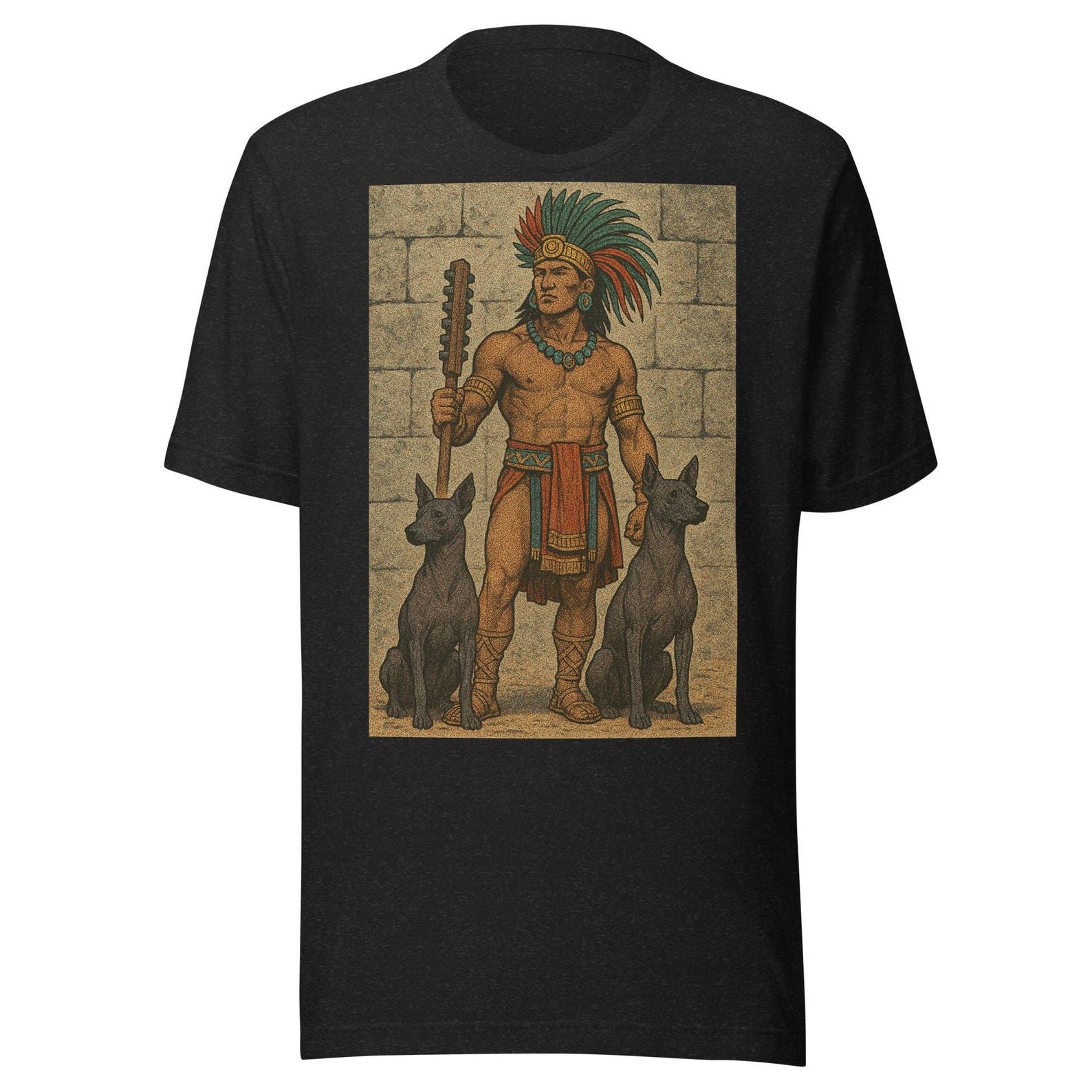 AZTEC WARRIOR DOGS Unisex t-shirt 4XL