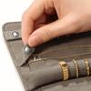 PU-Leder Schmucktasche Halsketten-Rolltasche Reise-Tragbare Schmuckaufbewahrungstasche Ring-Armband-Aufbewahrungs-Rolltasche