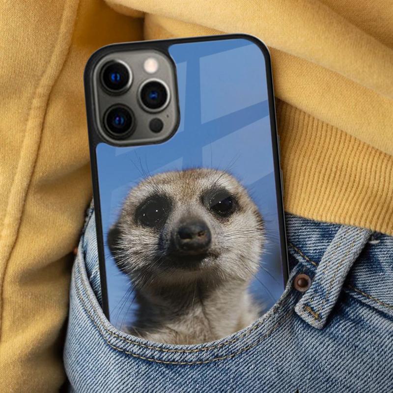 Cute Baby Meerkat Soft Phone Case for iPhone 17 Air 16e Pro Max 15 Pro 13 14 Plus 11 12 MagSafe Magnetic Coque