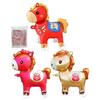 Horse Balloon Inflatable Animal with Wheels Party Decoration Birthday Celebration Spring Festival Chinese New Year Photo Prop