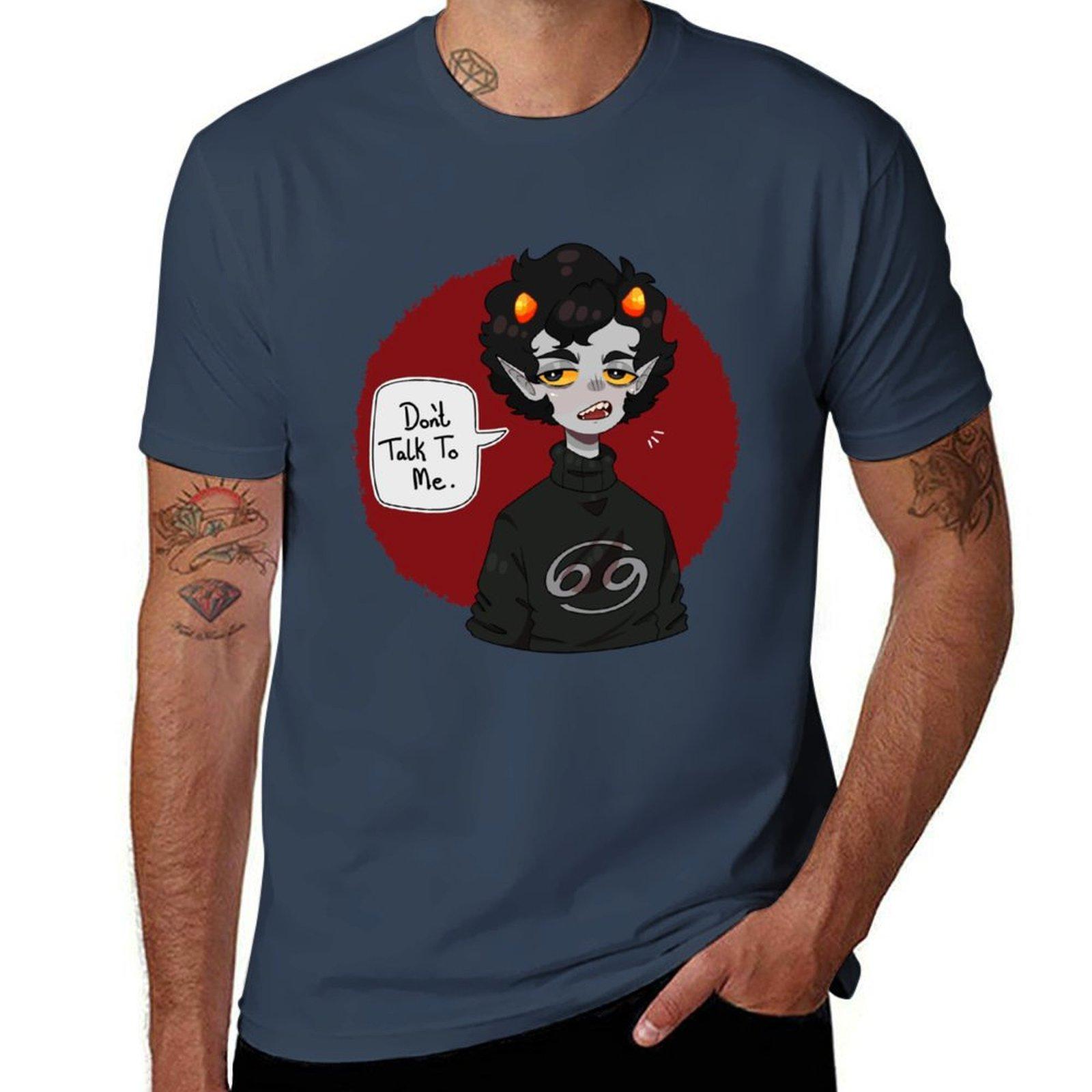 Homestuck Karkat Vantas Dont Talk To Me Tshirt Plus Size Basic Cotton Tshirt S