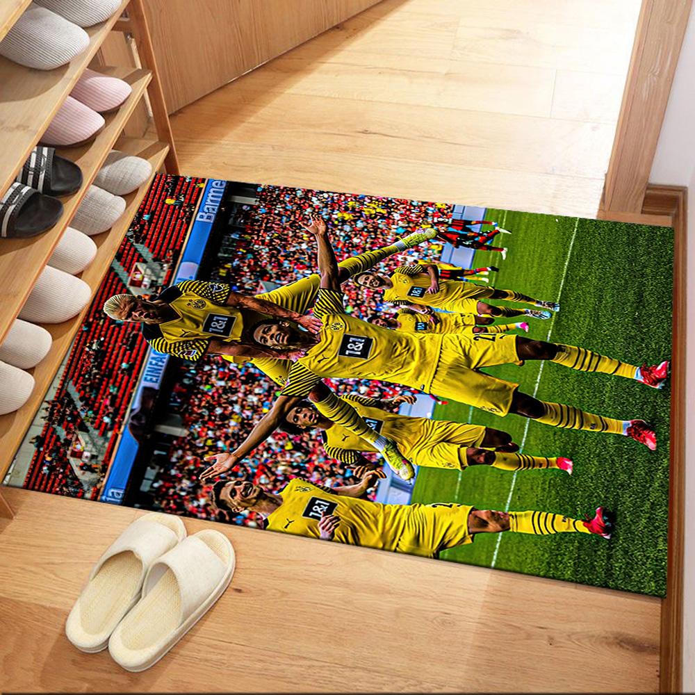 Borussia Dortmund Floor Rug Office Rug Design For Outdoor Kitchen Hallway Dining Room Antislip Carpet Office Home Decor Wedding Party Gift