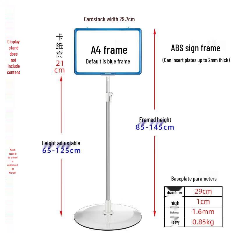 Outdoor A4 Sign Holder Stand