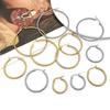Stainless Steel Vacuum-Plated Large Round Circle Earring Pendant Charm