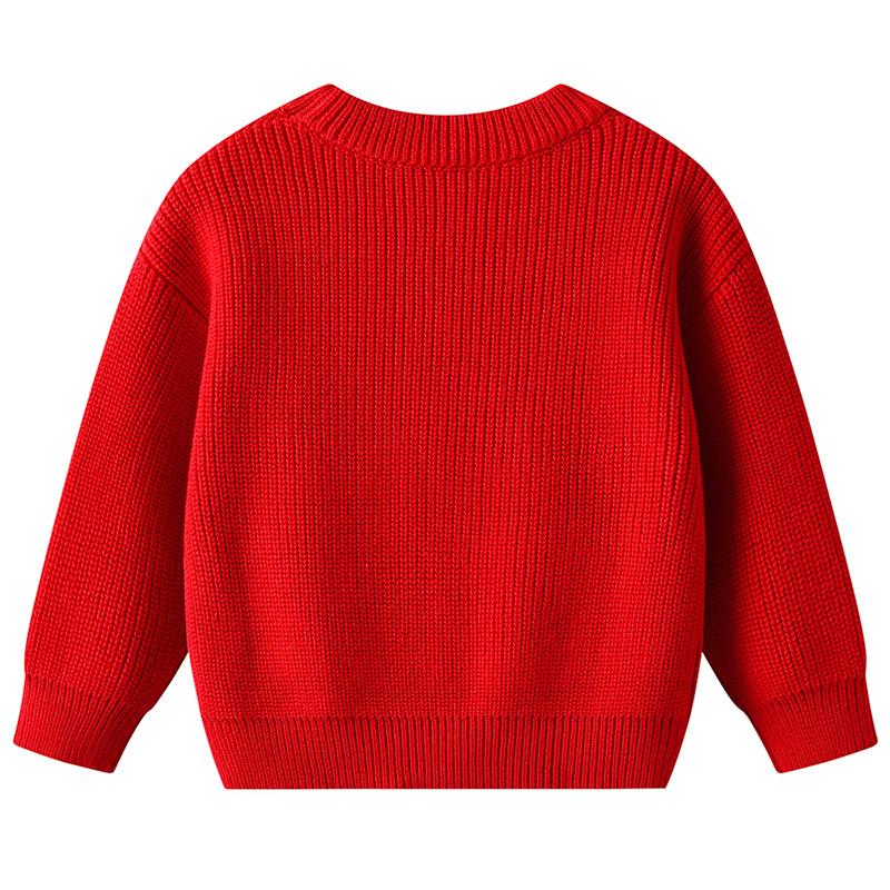 Autumn and Winter Children's Sweater DIYs Handmade Ball Baby Wool Top Girl Bottoming Sweater