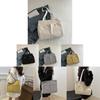 Fashionable Simple Shoulder Bag For Women In Gray Durable Canvas Material