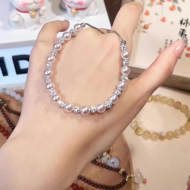Manta Rose Pearl Bracelet Women's Niche Light Luxury Elegant High-end Design Bracelet Women