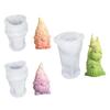 Dwarf Silicone Mold Cake Decorating Mold 3D Resin Gnomes Silicone Candle Mould Handmade Candle Mould for Candle Making Crafts