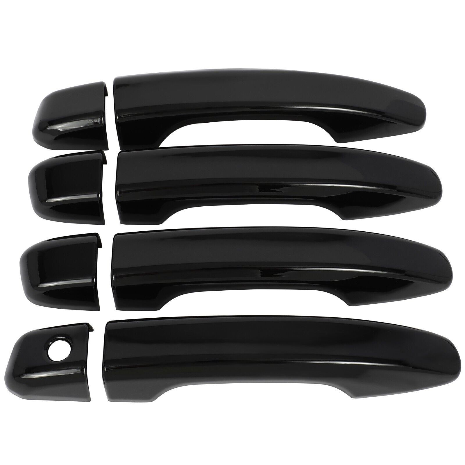 Outside Door Handle Covers For 2018-22 Honda Accord Front Rear L+R Glossy Black