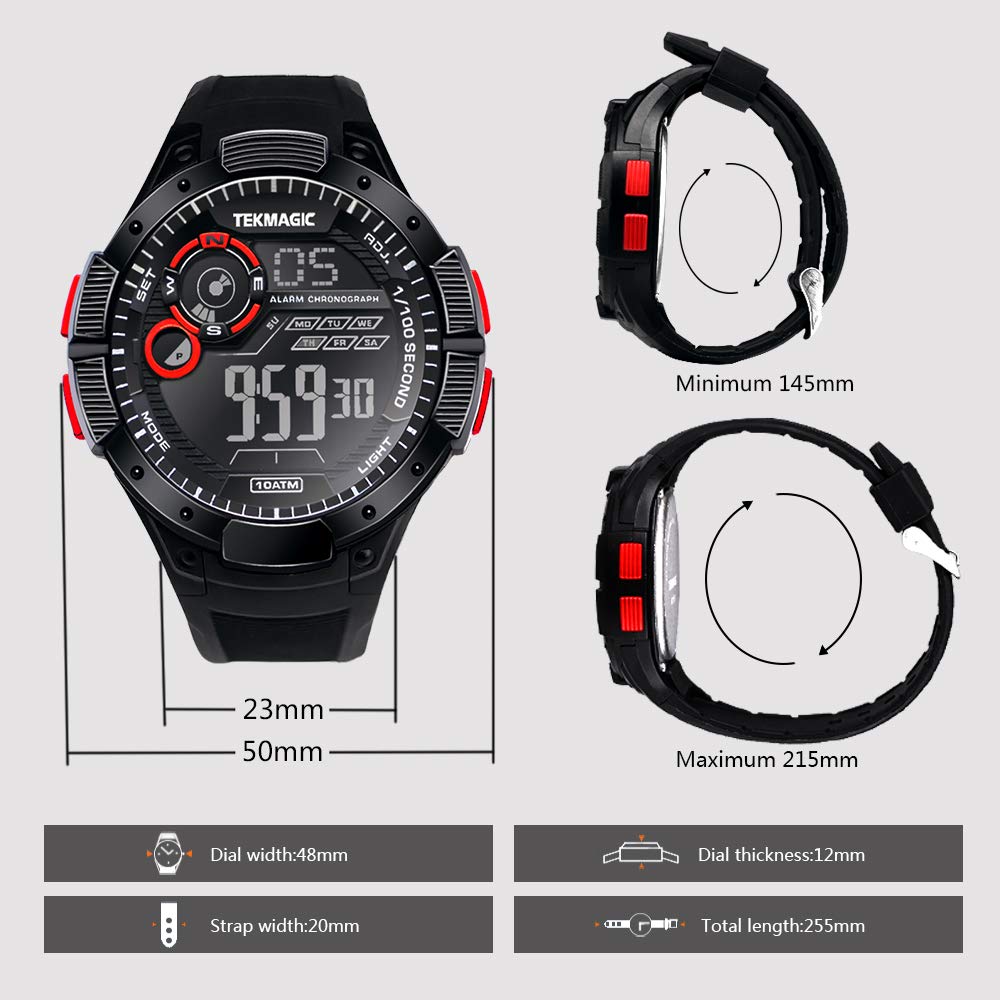 Sports Digital Watch BLD-1234 - 10ATM Water