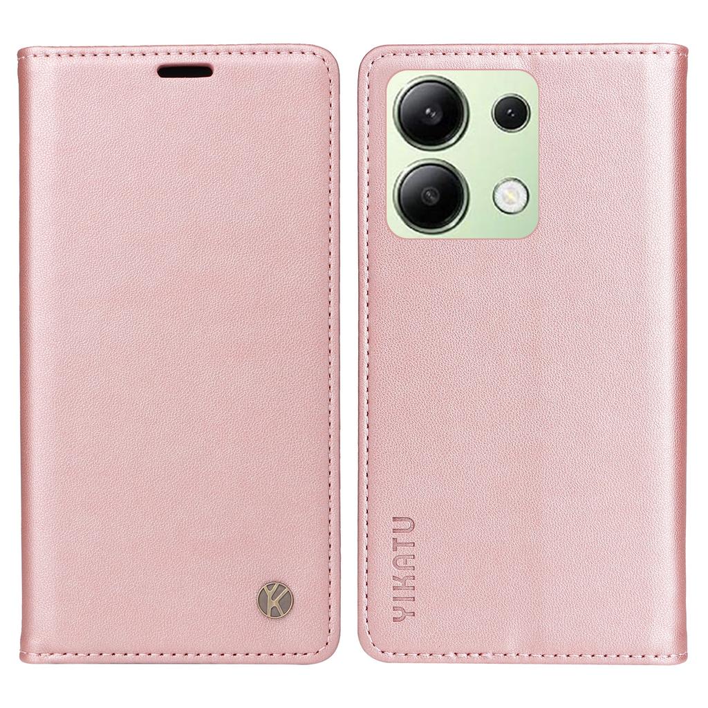 YIKATU YK-001 For Xiaomi Redmi Note 13 4G Case Wallet Phone Cover Magnetic Closing